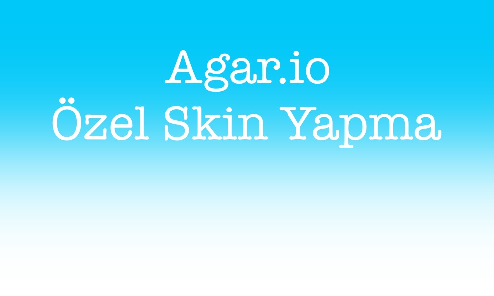 agario özel skin yapma